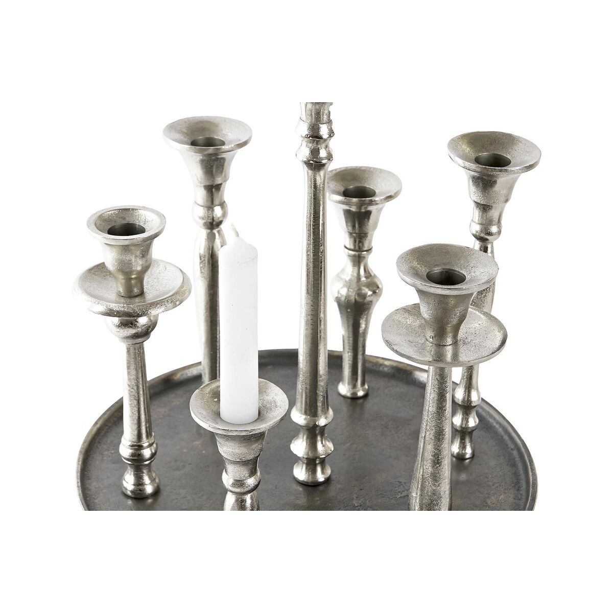 imagem de Candelabro DKD Home Decor 29 x 29 x 30 cm Alumínio Moderno (2 Unidades)2