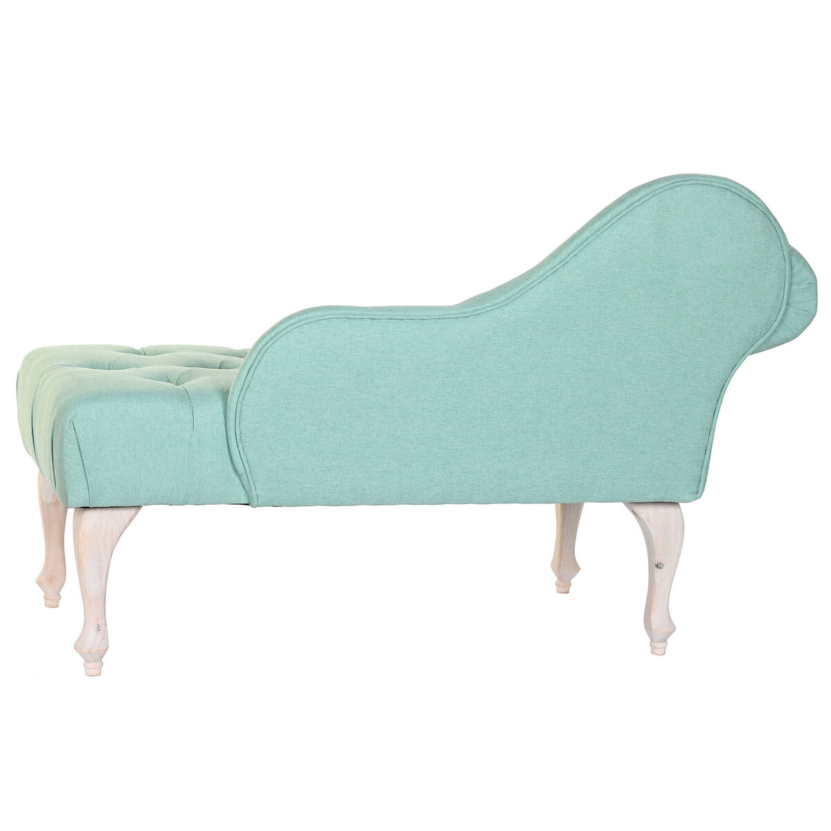 imagem de Sofá Chaise Longue DKD Home Decor 119 x 55 x 77 cm Madeira da borracha Verde3