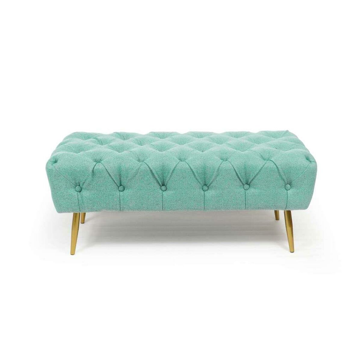 imagem de Banqueta DKD Home Decor Verde Dourado Metal 103 x 46 x 42 cm2