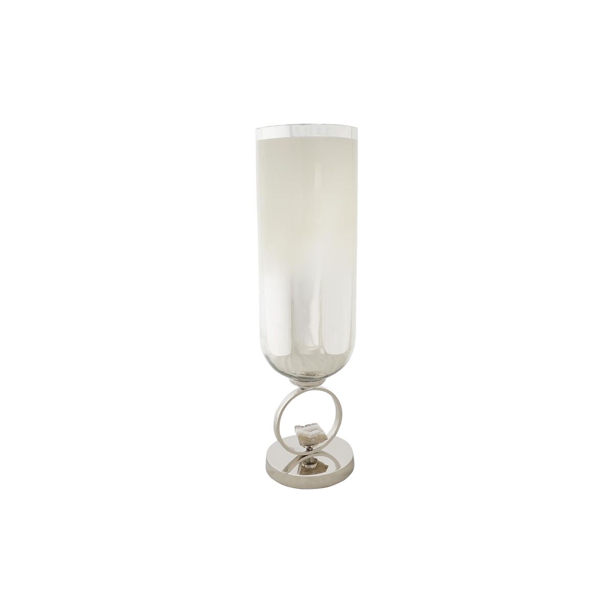 DKD Home Decor - Vaso DKD Home Decor Champanhe Cristal Alumínio (15 x 15 x 56 cm)