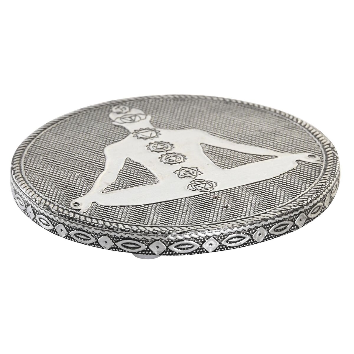 DKD Home Decor - Suporte DKD Home Decor Ø 10 cm Madeira Alumínio Árabe