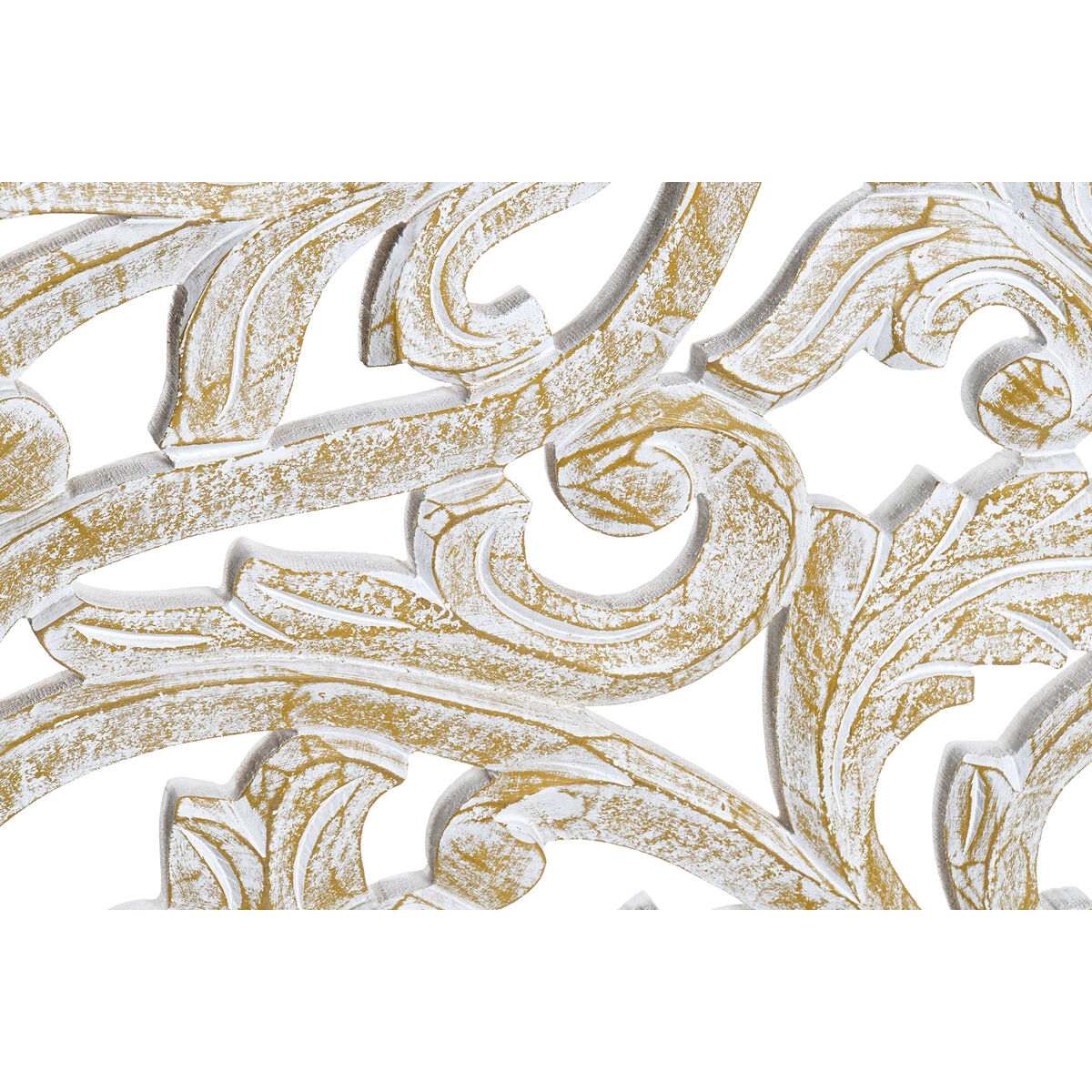 imagem de Decoração de Parede DKD Home Decor Dourado Branco Ferro Romântico Madeira MDF (40 x 2 x 120 cm)2