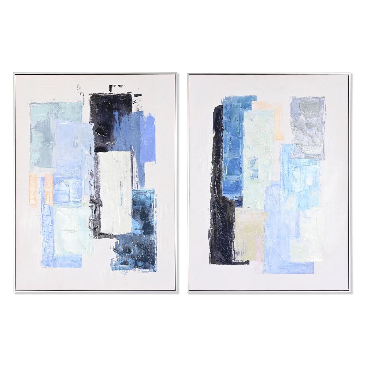 DKD Home Decor - Pintura DKD Home Decor Abstrato Urbana 60 x 3 x 80 cm 60 x 3,5 x 80 cm (2 Unidades)