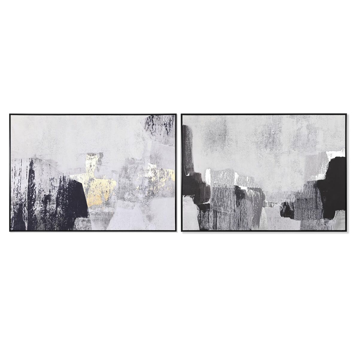 DKD Home Decor - Pintura DKD Home Decor 143 x 4,5 x 103 cm Abstrato Urbana (2 Unidades)