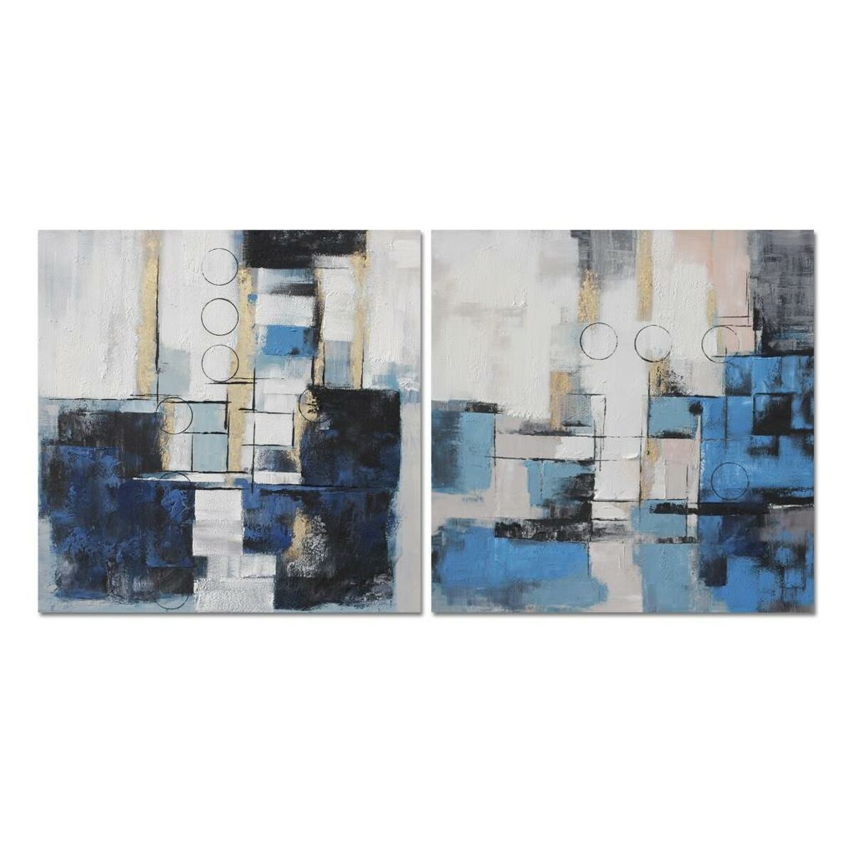 DKD Home Decor - Pintura DKD Home Decor Abstrato Moderno 100 x 2,8 x 100 cm (2 Unidades)