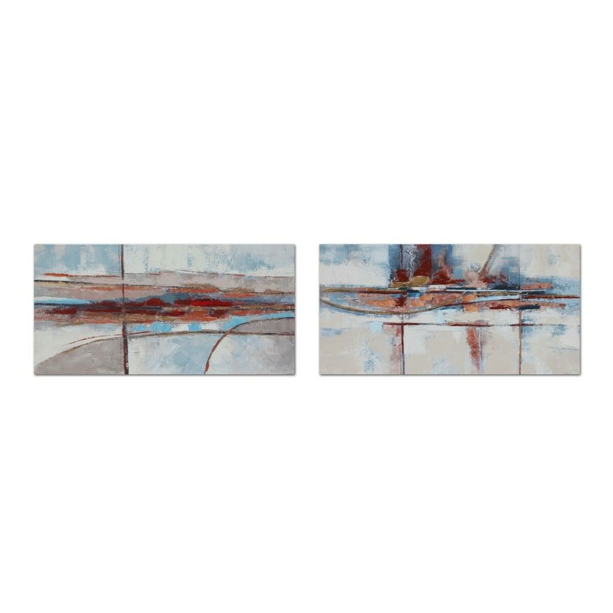 DKD Home Decor - Pintura DKD Home Decor 140 x 2,8 x 70 cm Abstrato Moderno (2 Unidades)