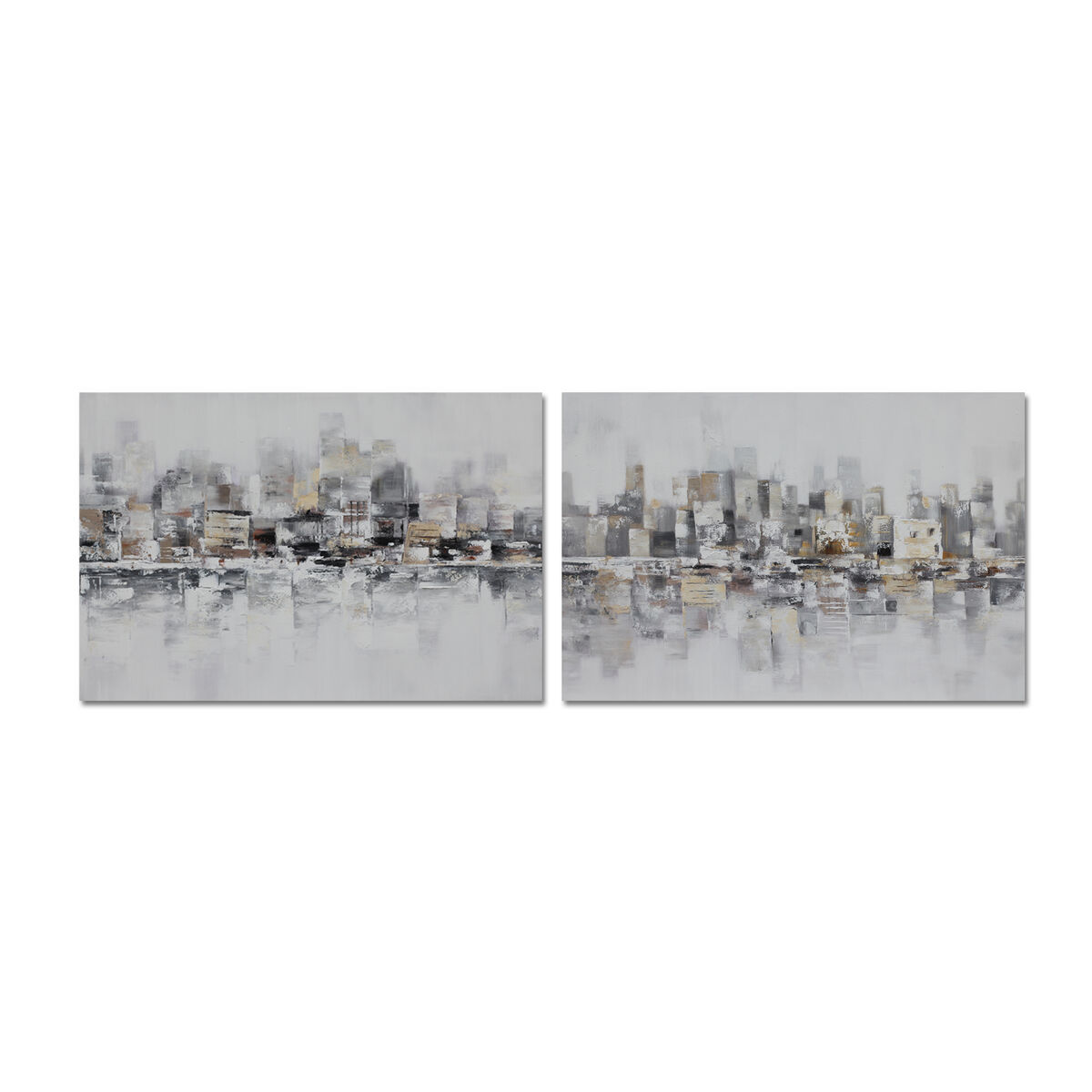 DKD Home Decor - Pintura DKD Home Decor 120 x 2,8 x 80 cm Abstrato Loft (2 Unidades)