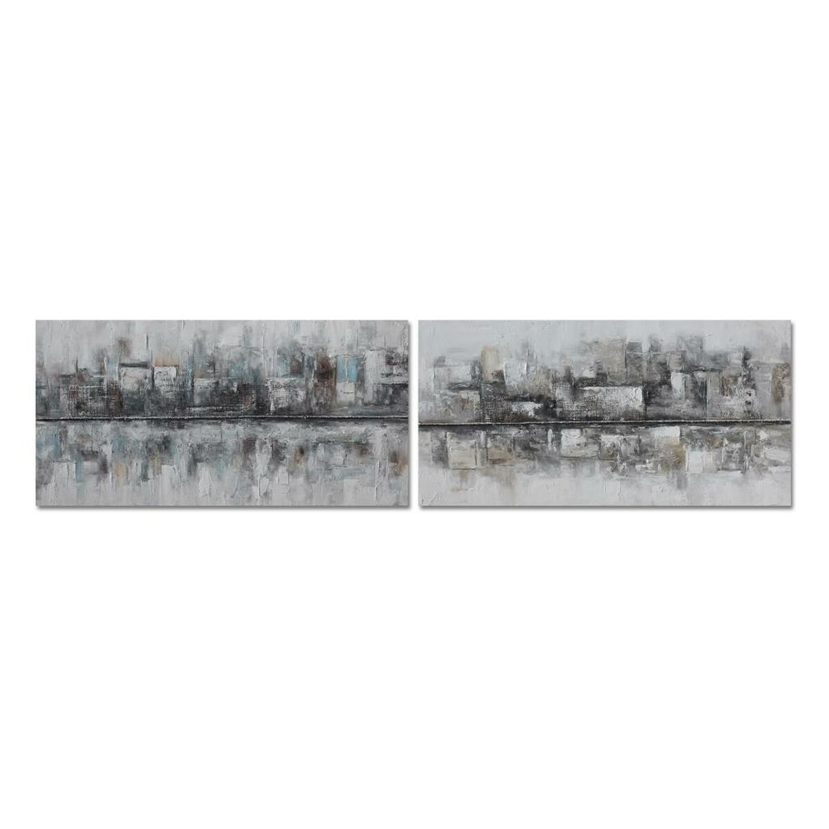 DKD Home Decor - Pintura DKD Home Decor 120 x 2,8 x 60 cm Abstrato Loft (2 Unidades)