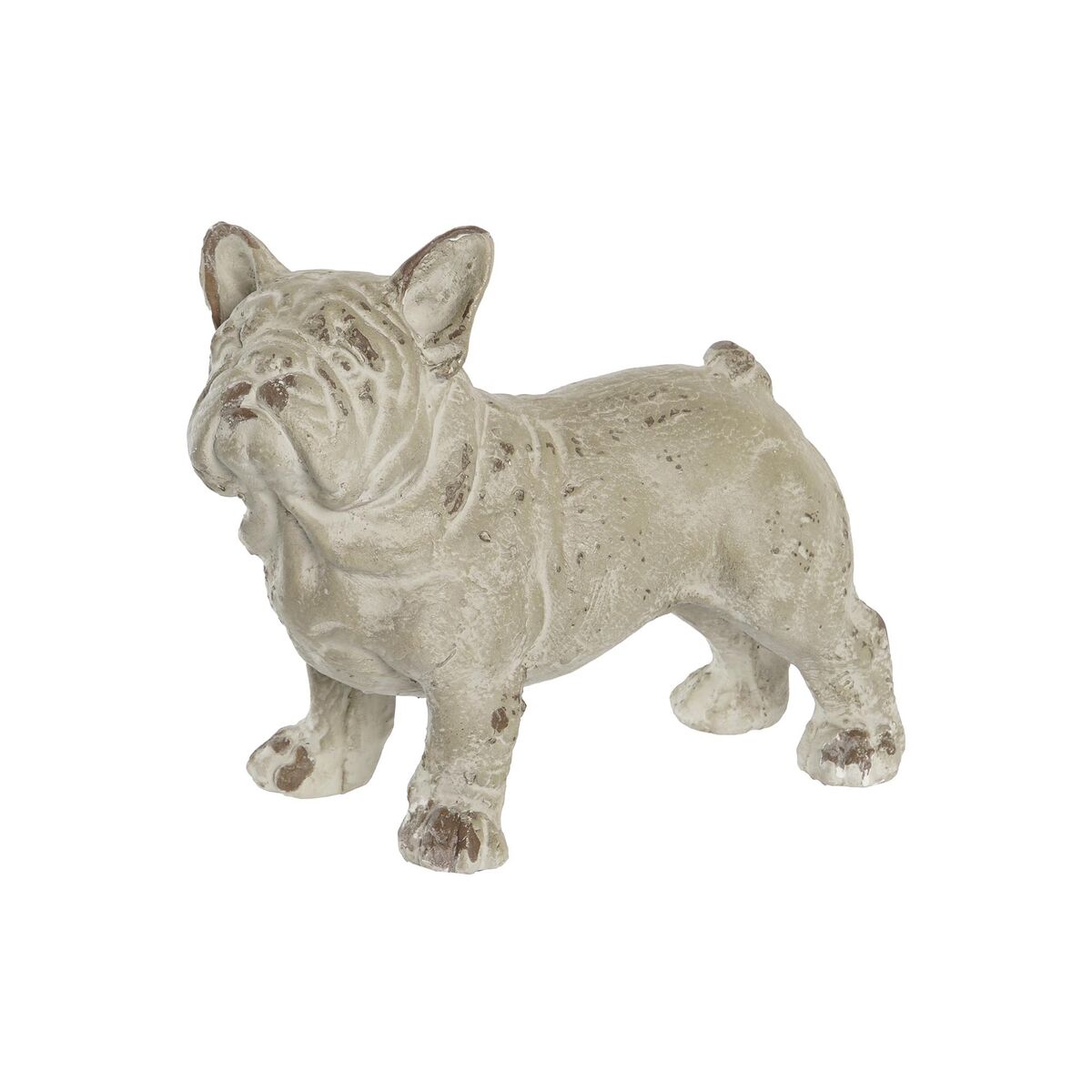 DKD Home Decor - Figura Decorativa DKD Home Decor Acabamento envelhecido Cinzento Resina Cão (19 x 39 x 28,5 cm)