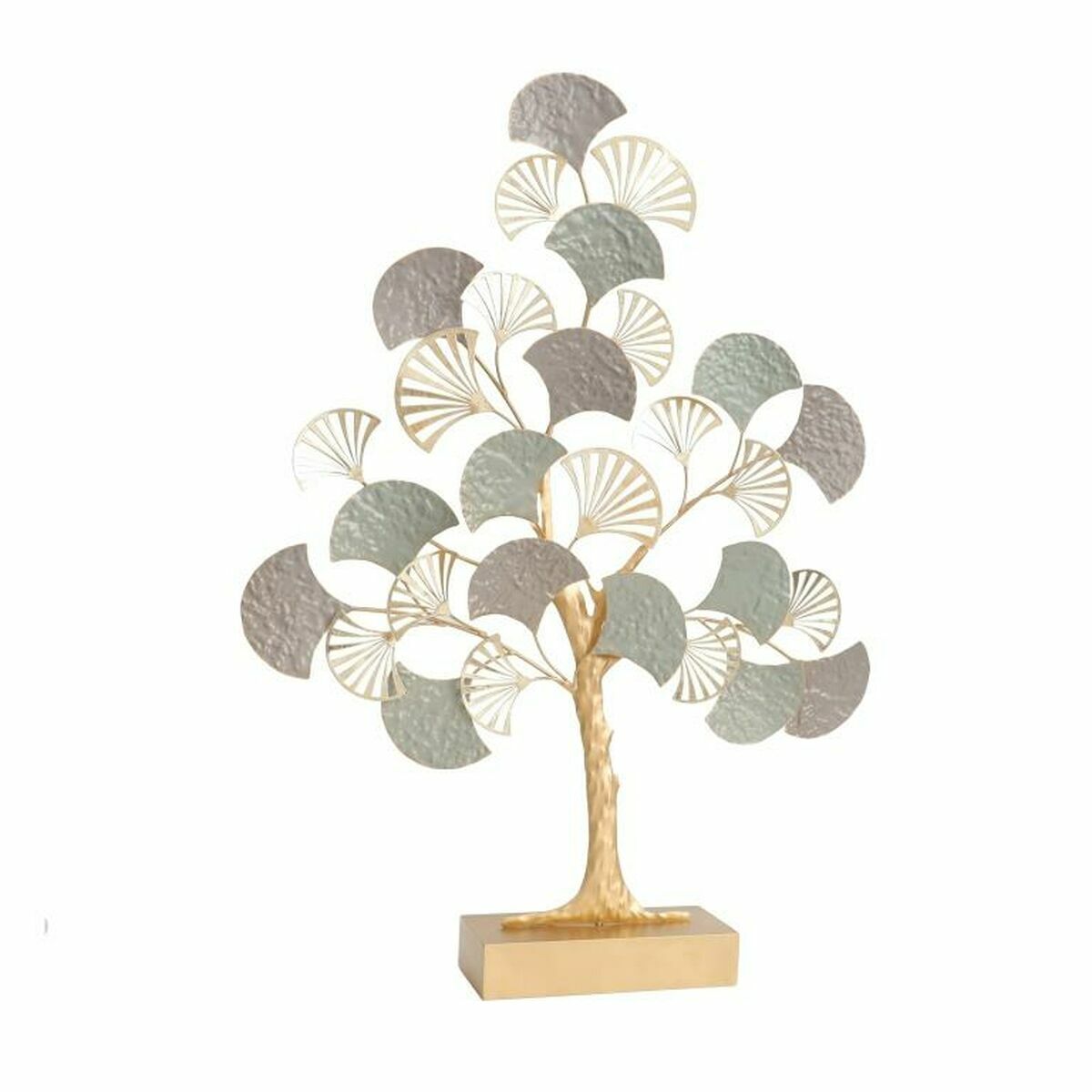 DKD Home Decor - Figura Decorativa DKD Home Decor Árvore Dourado Metal Multicolor Moderno (64 x 11 x 87,6 cm)