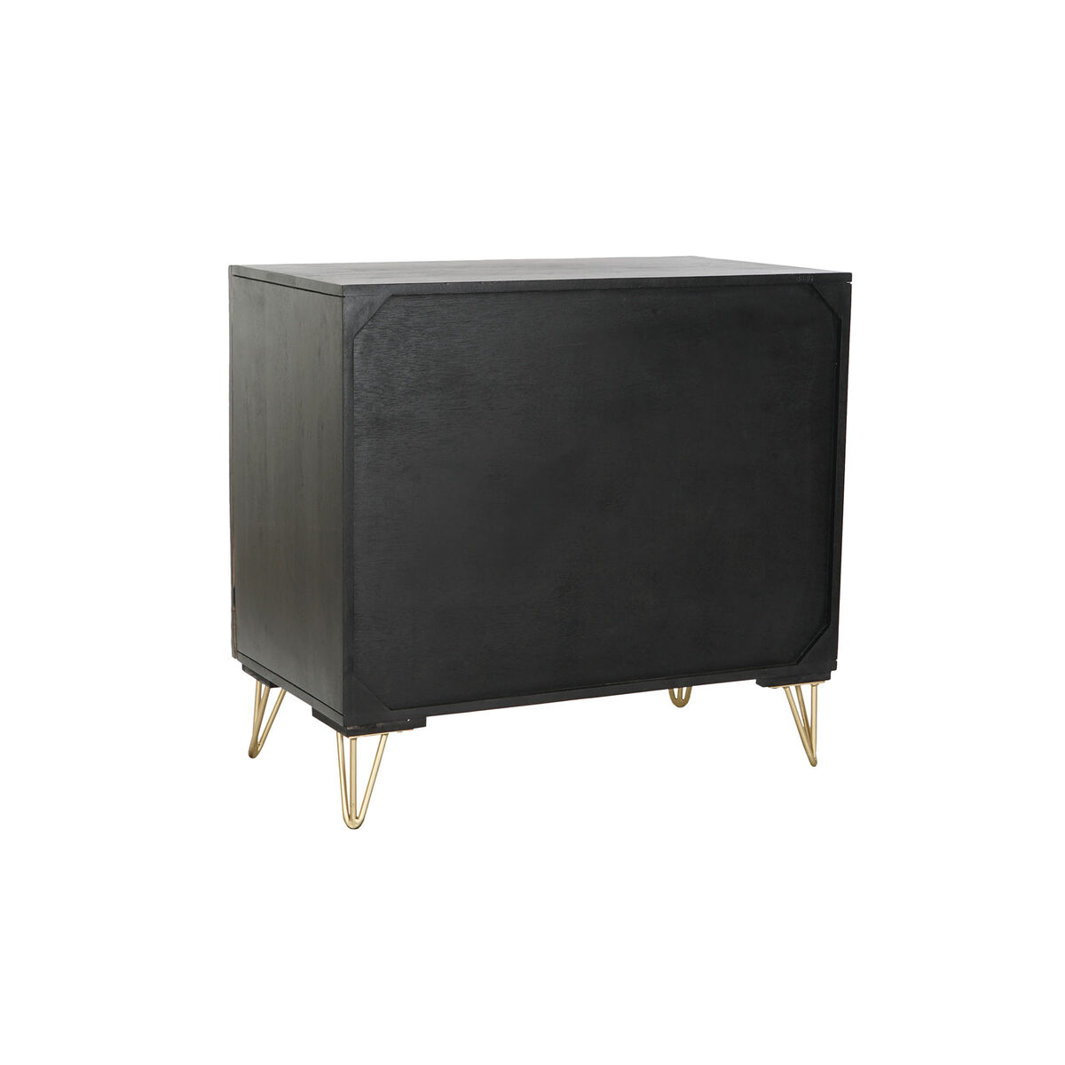 imagem de Aparador DKD Home Decor Metal Madeira de mangueira Branco Preto Dourado 81 x 45 x 75 cm5