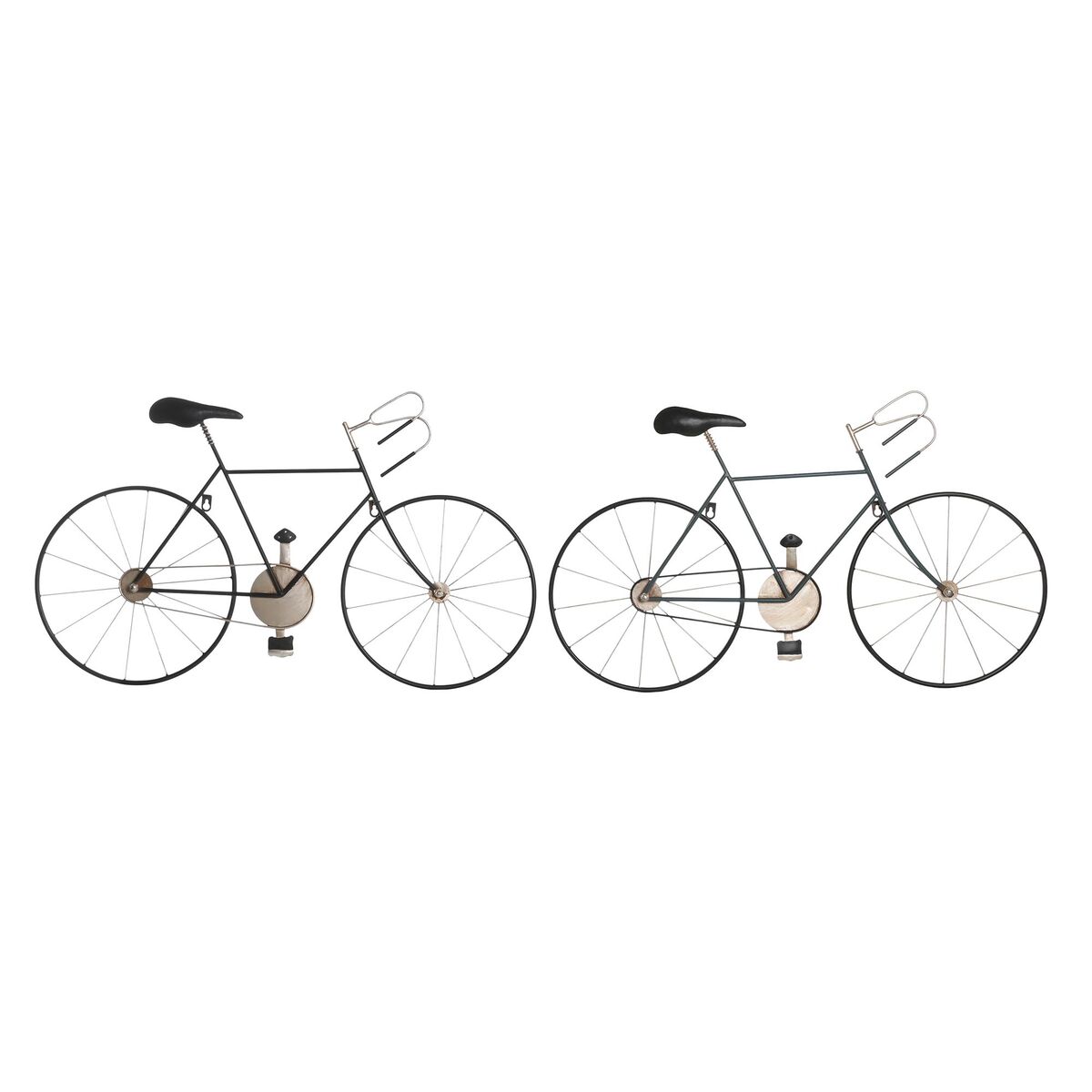 DKD Home Decor - Figura Decorativa DKD Home Decor 78 x 2,5 x 45 cm Bicicleta Vintage (2 Unidades)