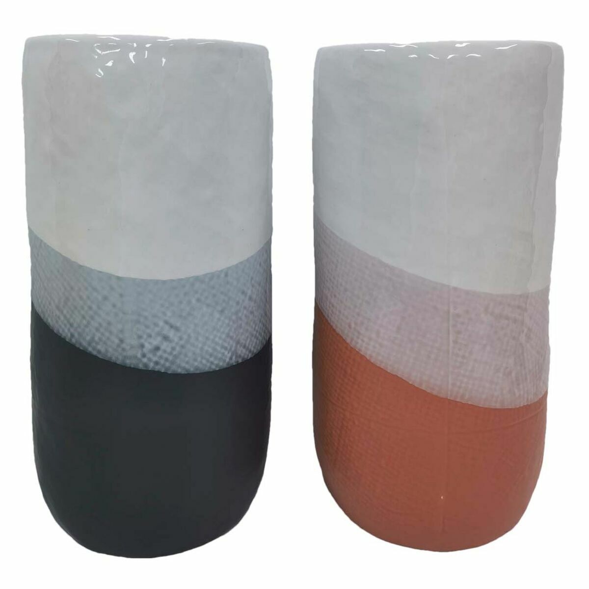 DKD Home Decor - Vaso DKD Home Decor Tricolor 13 x 13 x 25 cm Dolomite (2 Unidades)