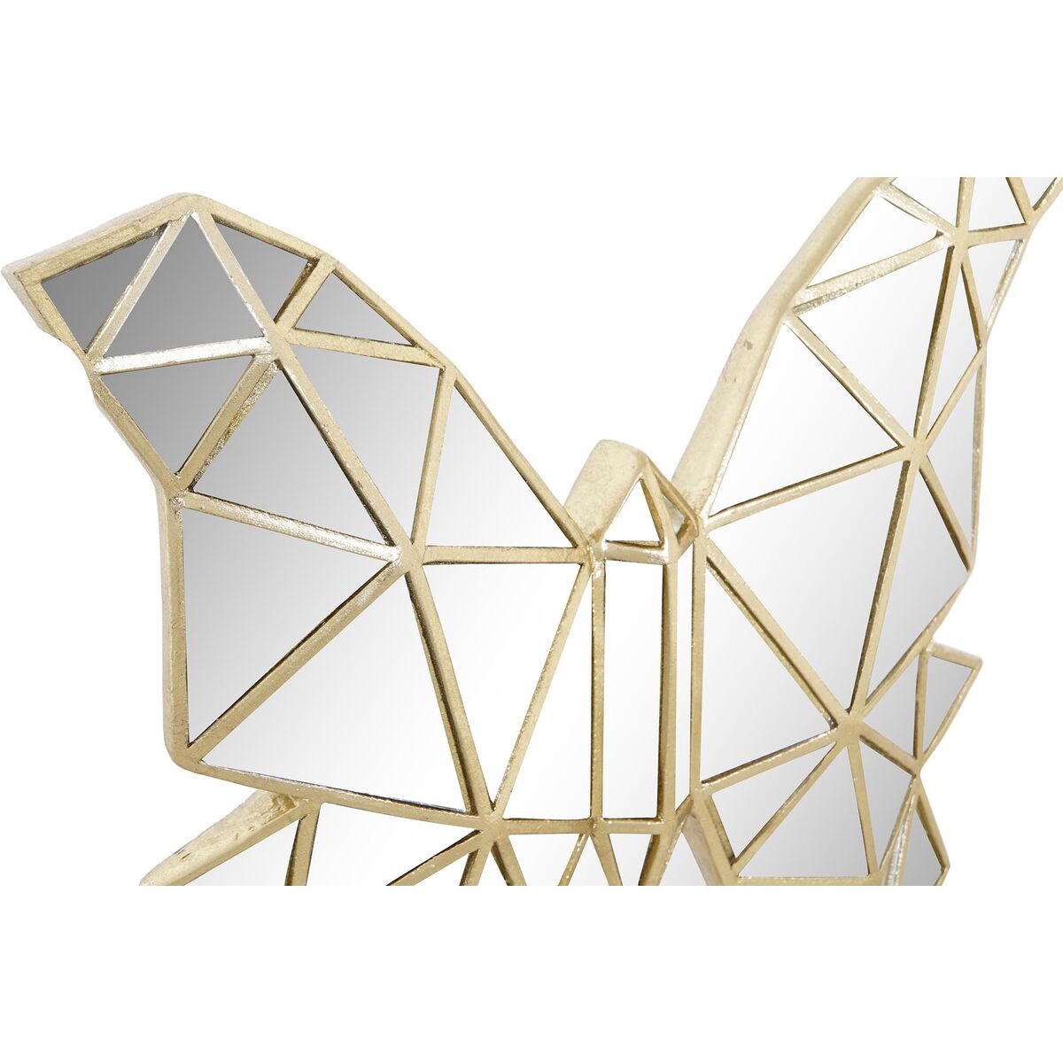 imagem de Figura Decorativa DKD Home Decor 29,5 x 4 x 28,5 cm Dourado Borboleta2