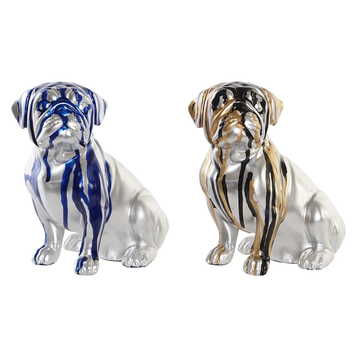 DKD Home Decor - Figura Decorativa DKD Home Decor Cão 19 x 11,5 x 18,5 cm (2 Unidades)