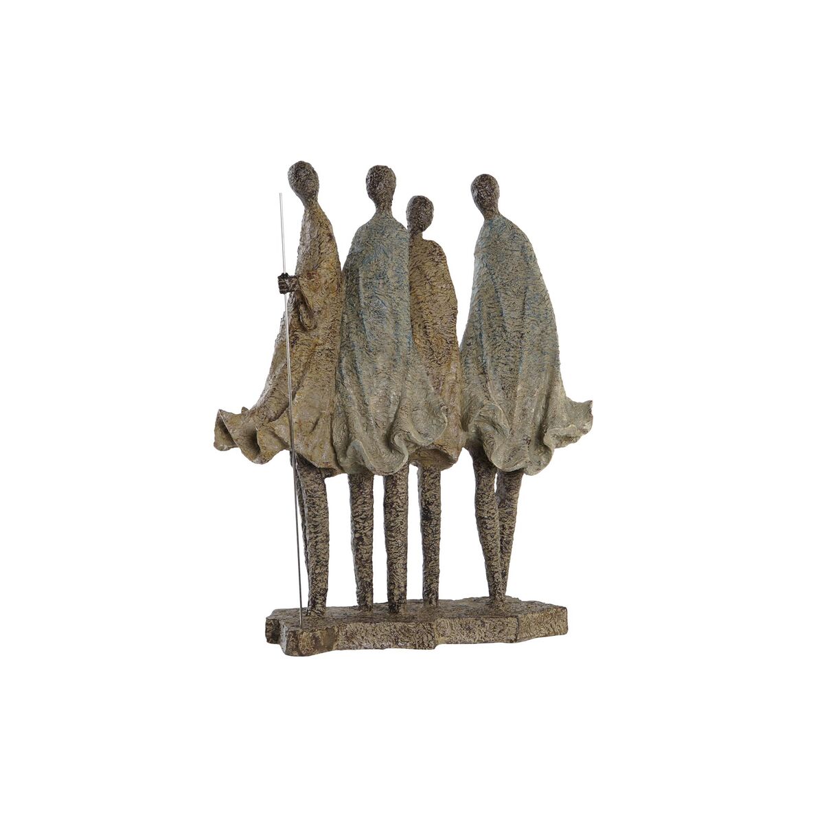 DKD Home Decor - Figura Decorativa DKD Home Decor Africana Resina Multicolor (33,5 x 14,5 x 41 cm)