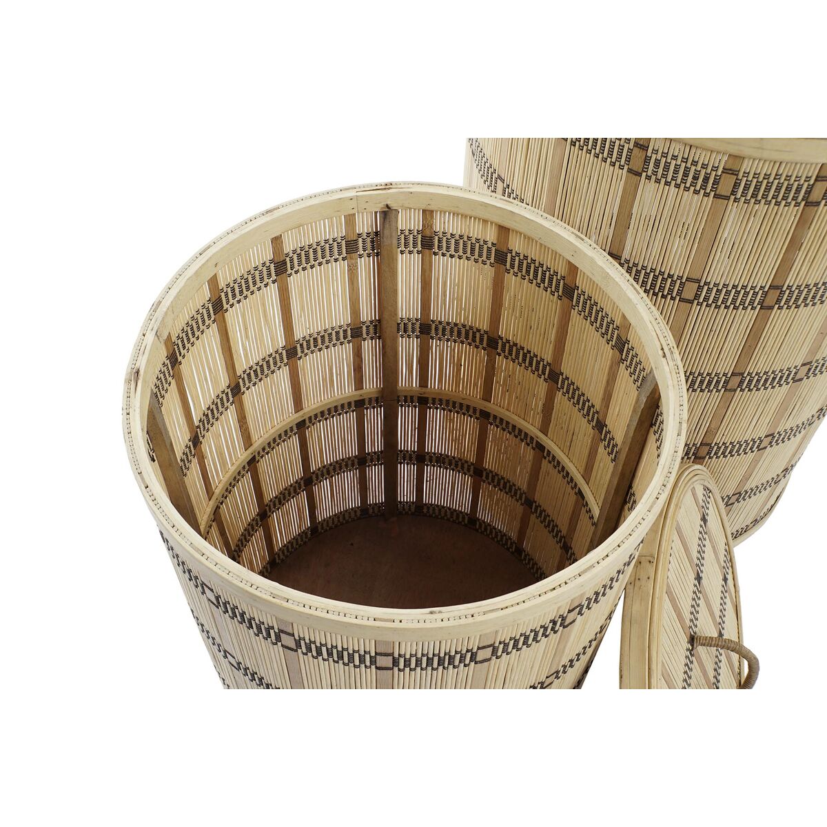 imagem de Conjunto de Cestas DKD Home Decor 40 x 40 x 63 cm Bambu2