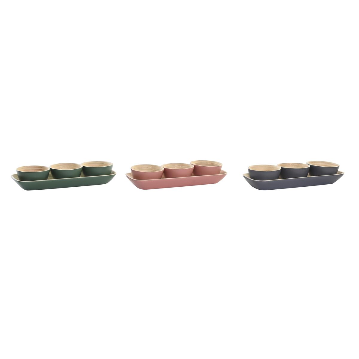 DKD Home Decor - Tigela DKD Home Decor 32 x 12,7 x 3,5 cm (3 Peças)