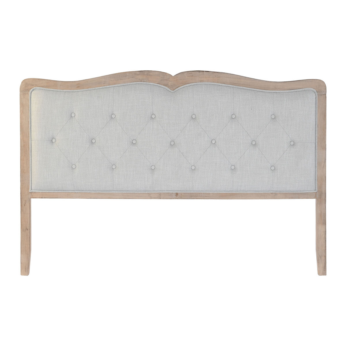 DKD Home Decor - Cabeceira de Cama DKD Home Decor Cinzento claro Eik 160 x 10 x 120 cm 180 x 10 x 120 cm