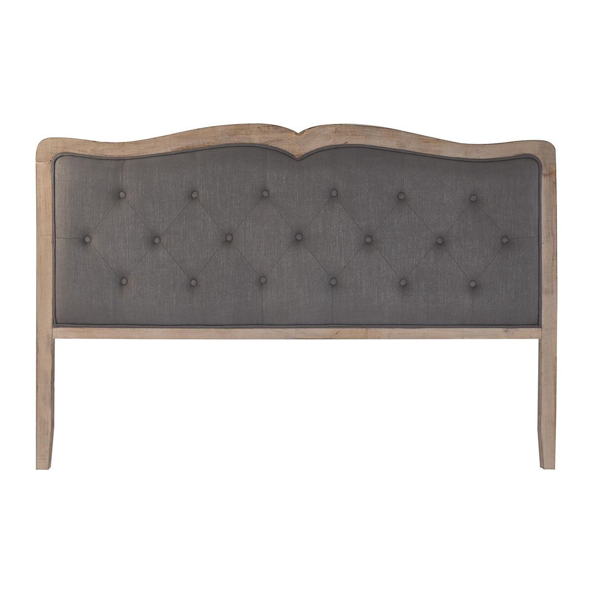 DKD Home Decor - Cabeceira de Cama DKD Home Decor Cinzento escuro Eik 180 x 10 x 120 cm