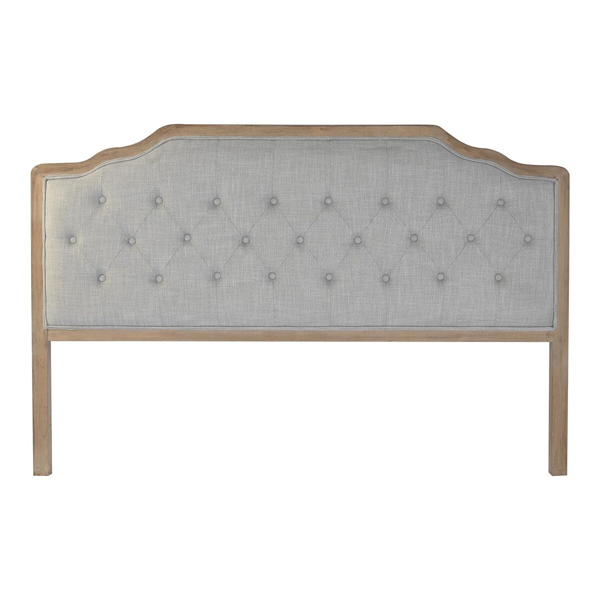 DKD Home Decor - Cabeceira de Cama DKD Home Decor Cinzento claro Eik 180 x 10 x 120 cm