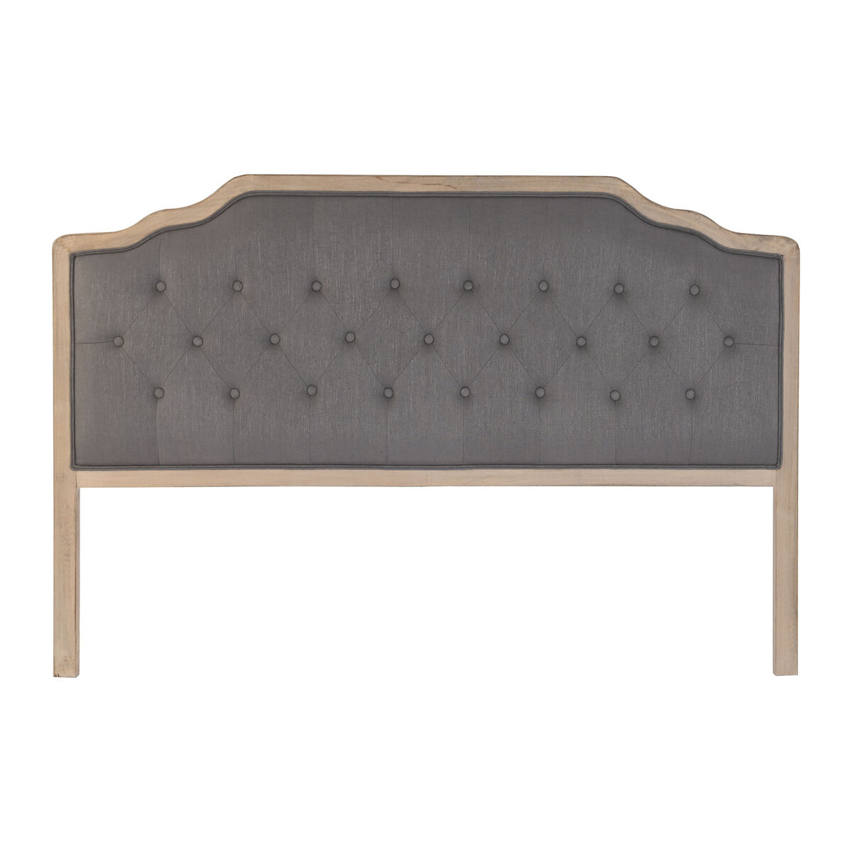 DKD Home Decor - Cabeceira de Cama DKD Home Decor Cinzento escuro Eik 180 x 10 x 120 cm