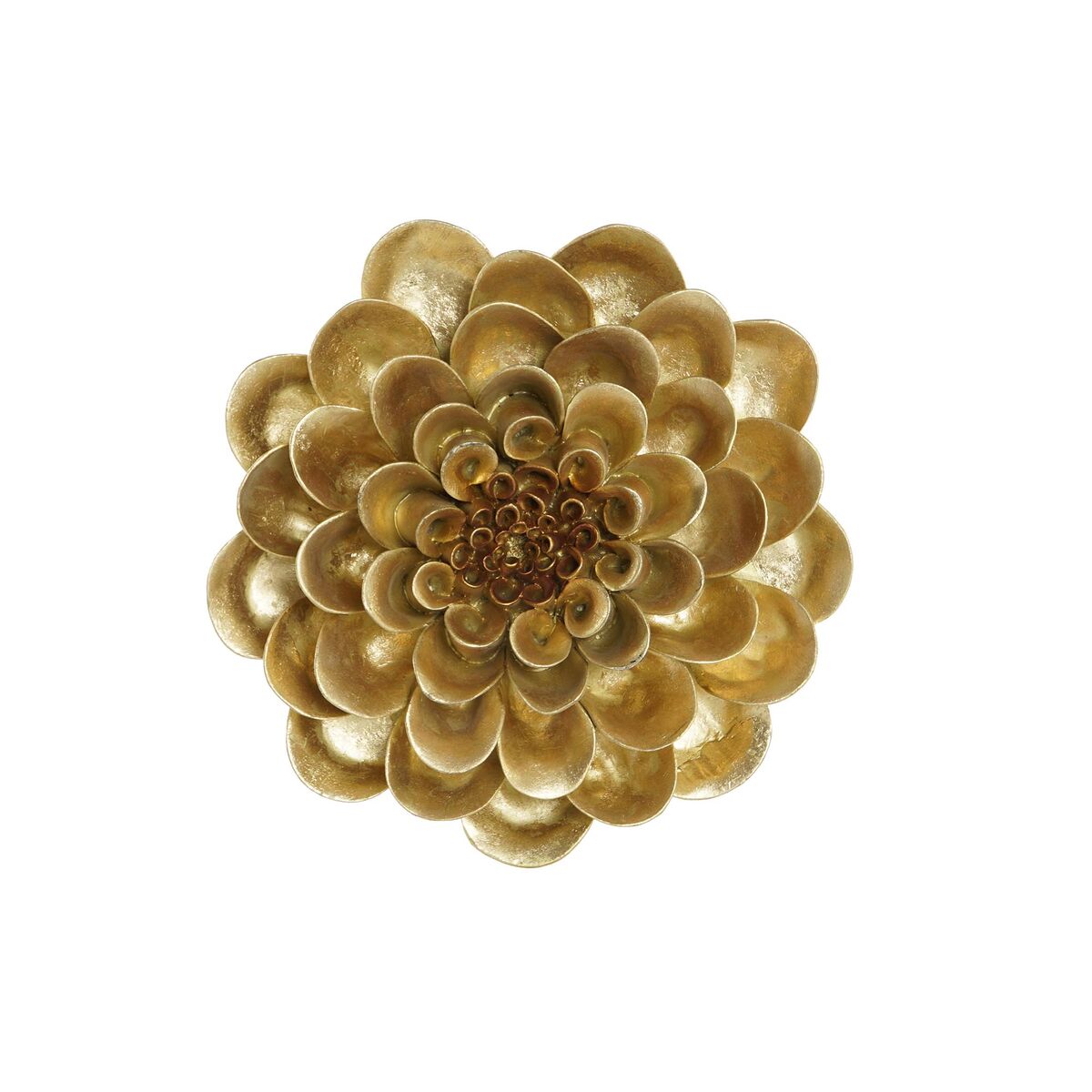 imagem de Decoração de Parede DKD Home Decor Dourado Flor 23 x 6 x 23 cm1