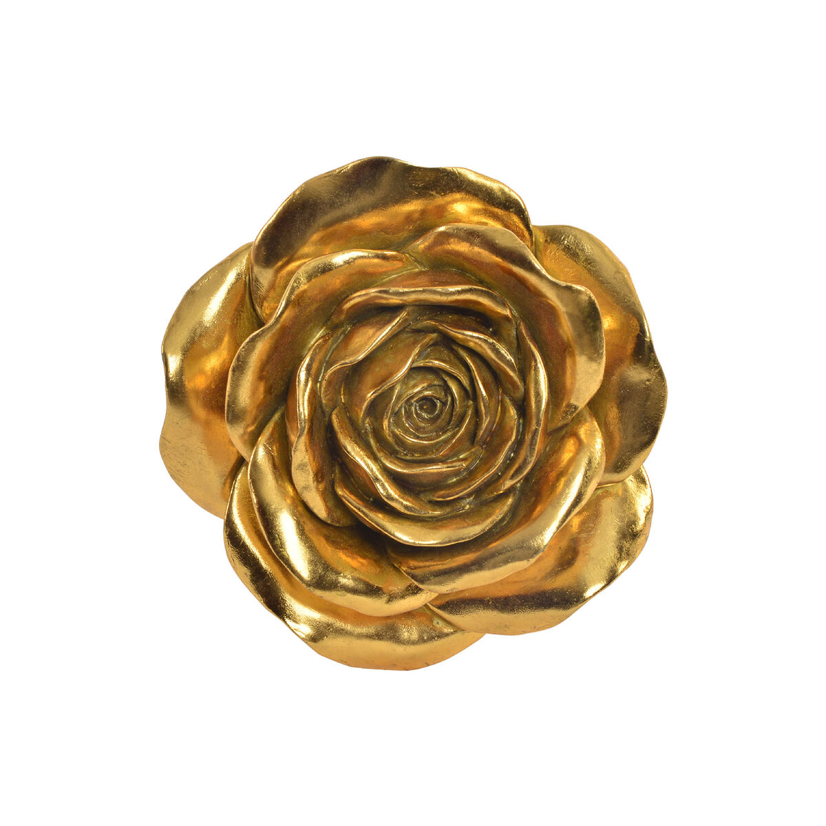 DKD Home Decor - Decoração de Parede DKD Home Decor Dourado Flor Romântico 18 x 8 x 18 cm