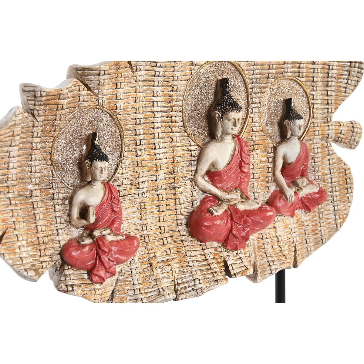 imagem de Figura Decorativa DKD Home Decor 38 x 6 x 29,5 cm Vermelho Buda Verde Oriental (2 Unidades)3