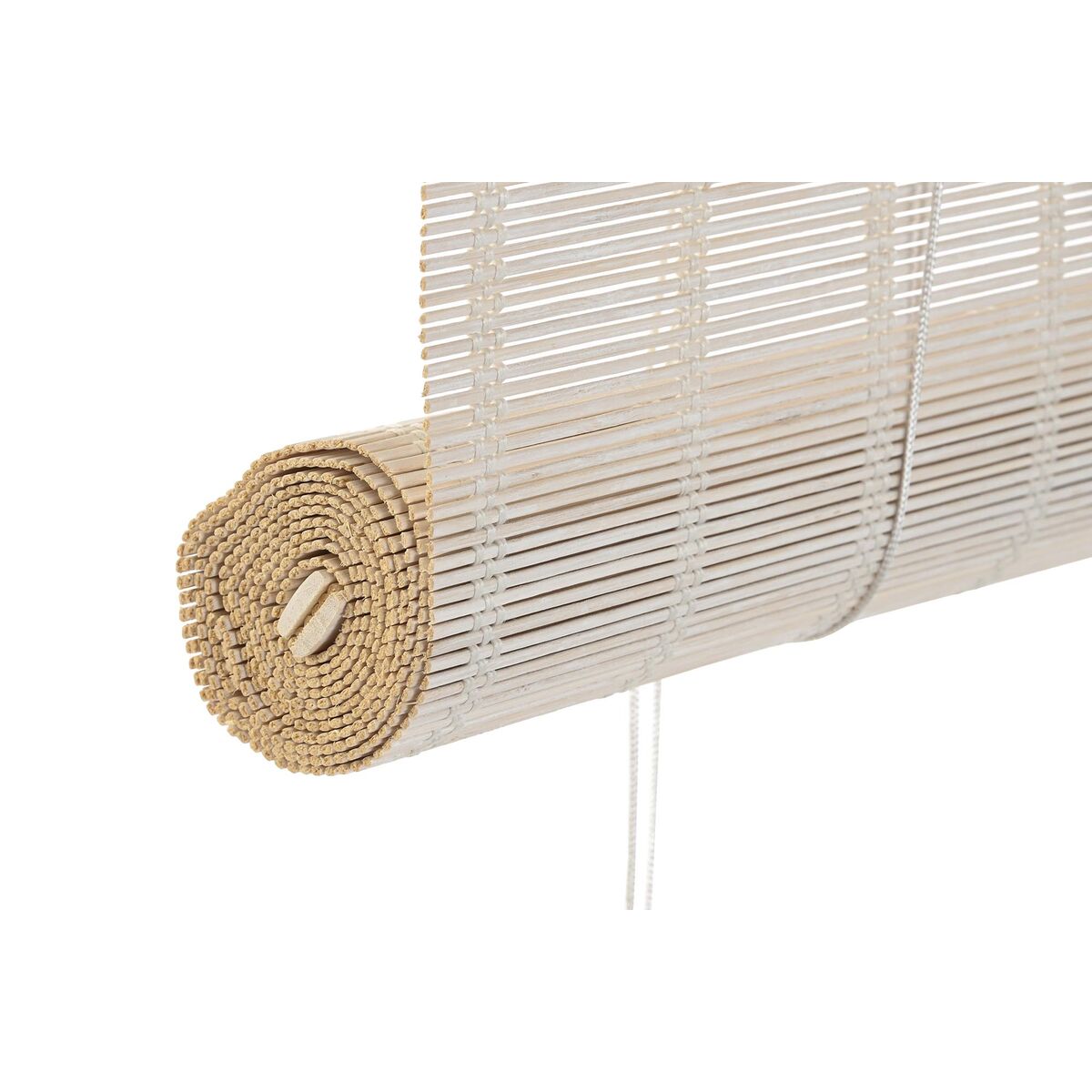 imagem de Estore de enrolar DKD Home Decor Envernizado Branco Bambu 120 x 2 x 230 cm5