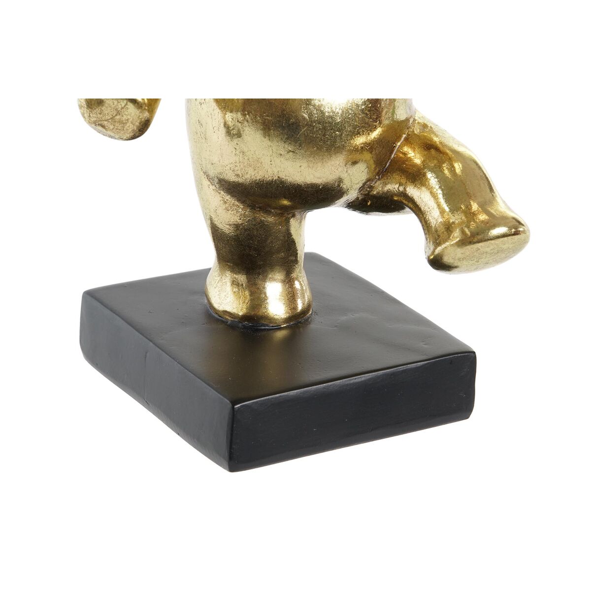 imagem de Figura Decorativa DKD Home Decor 19 x 14 x 20,5 cm Elefante Preto Dourado (2 Unidades)2