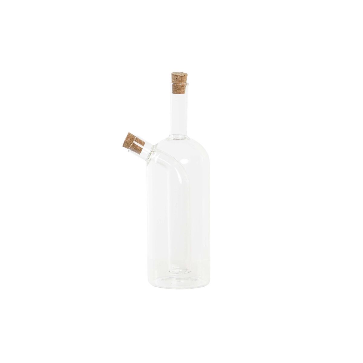 DKD Home Decor - Galheteiro DKD Home Decor 9 x 6,5 x 21,5 cm Transparente Cortiça 500 ml Vidro de Borosilicato