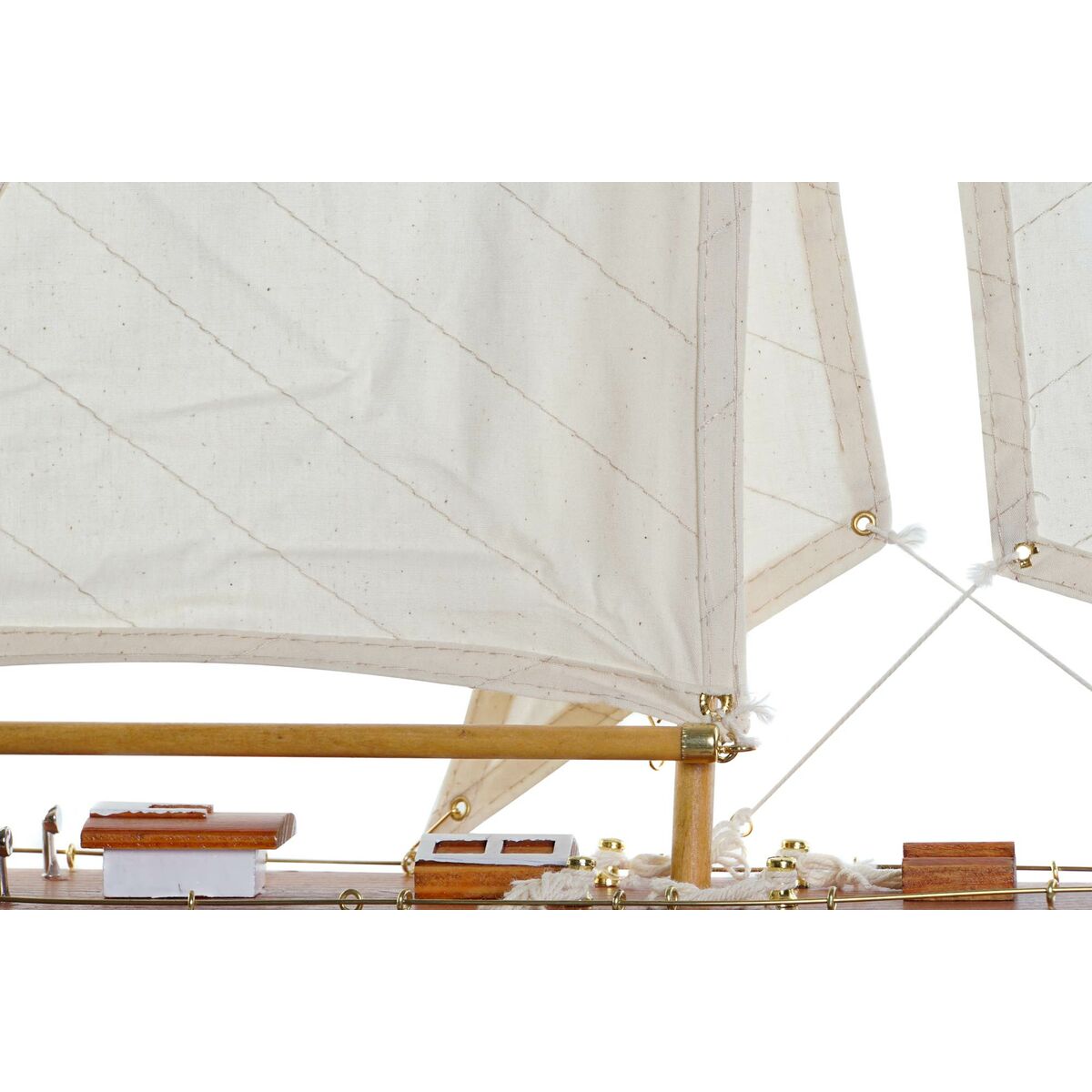 imagem de Barco DKD Home Decor 42 x 9 x 60 cm Castanho Laranja Mediterrâneo3