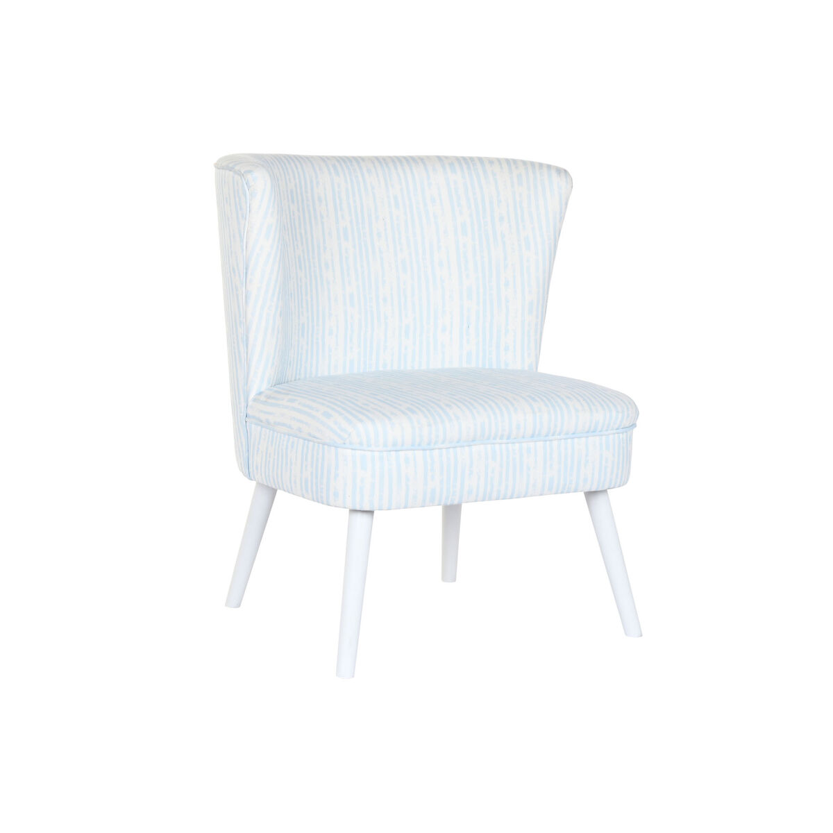 DKD Home Decor - Poltrona DKD Home Decor 73 x 67 x 85 cm Azul Madeira Branco