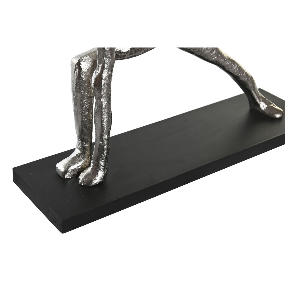 imagem de Figura Decorativa DKD Home Decor 33 x 10 x 35 cm Prateado Preto Índio Yoga (3 Unidades)2