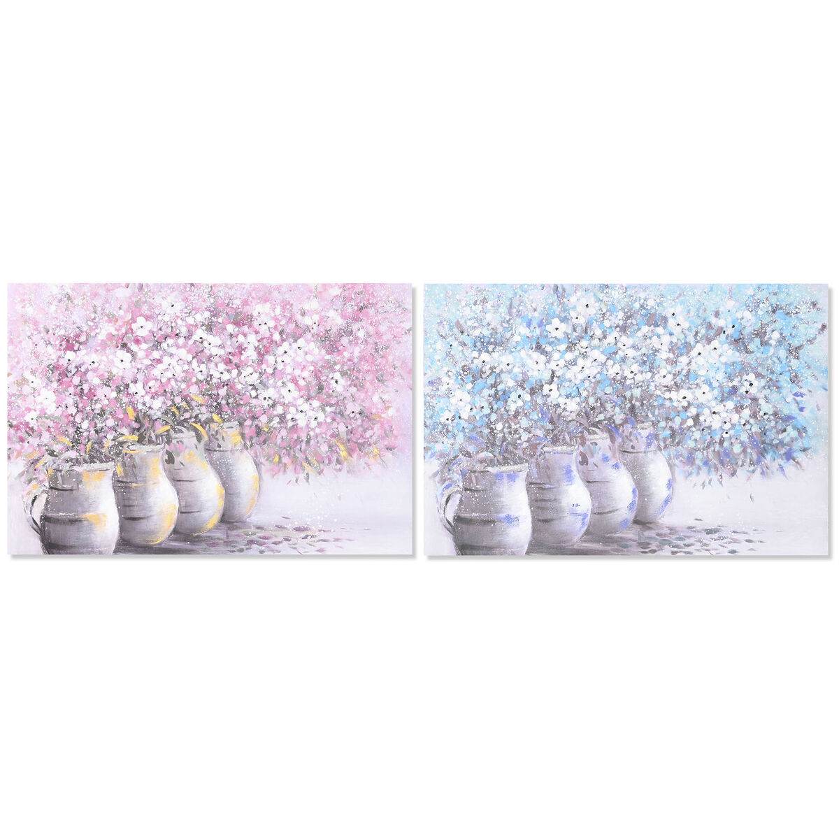 DKD Home Decor - Pintura DKD Home Decor 120 x 3 x 80 cm Cottage (2 Unidades)