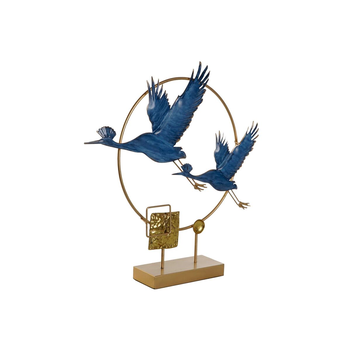 imagem de Figura Decorativa DKD Home Decor Azul Dourado Ave 51 x 9 x 51 cm1