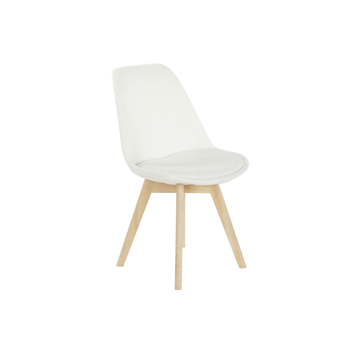 DKD Home Decor - Cadeira DKD Home Decor Branco Espuma Faia 48 x 56 x 83 cm