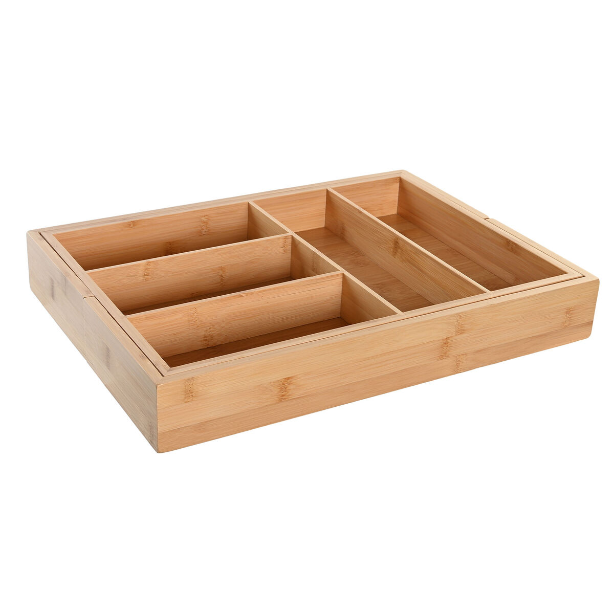 imagem de Organizador de Talheres DKD Home Decor Extensível Natural Bambu 33 x 45,5 x 6,4 cm2