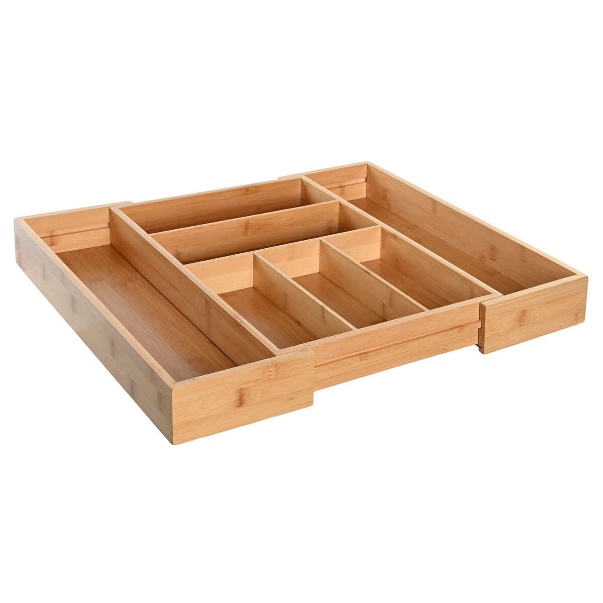 imagem de Organizador de Talheres DKD Home Decor Extensível Natural Bambu 33 x 45,5 x 6,4 cm3