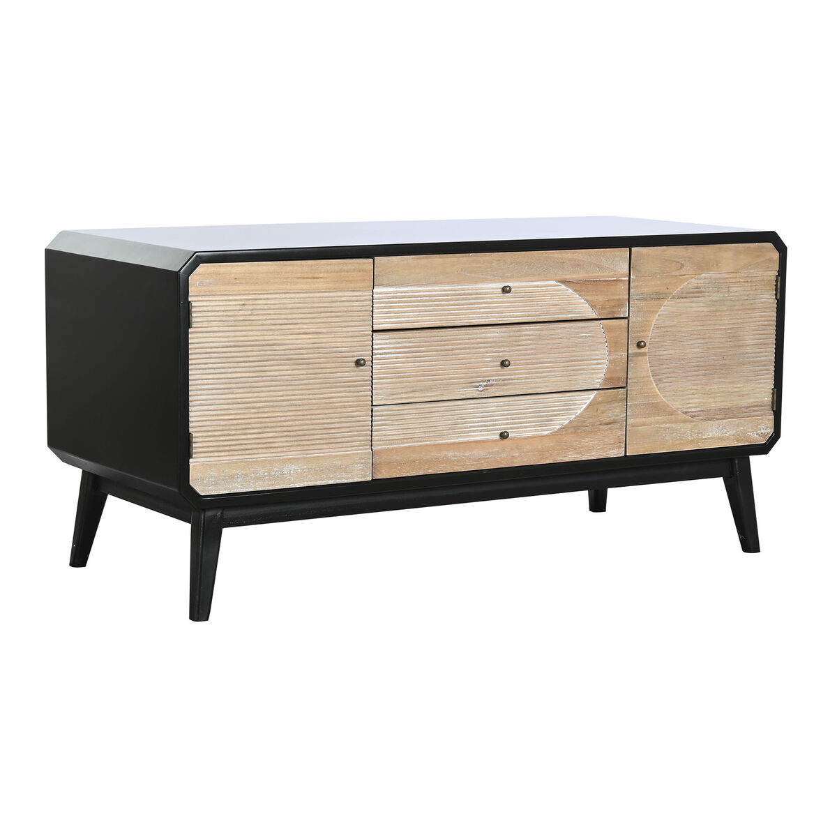 DKD Home Decor - Móvel de TV DKD Home Decor 120 x 50 x 58 cm Preto Madeira