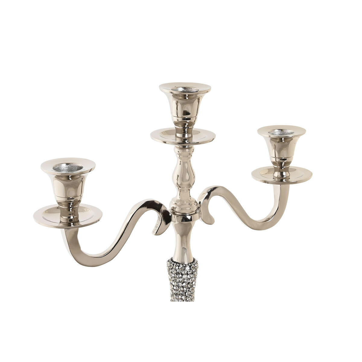 imagem de Candelabro DKD Home Decor 26 x 10 x 35 cm Prateado Alumínio2