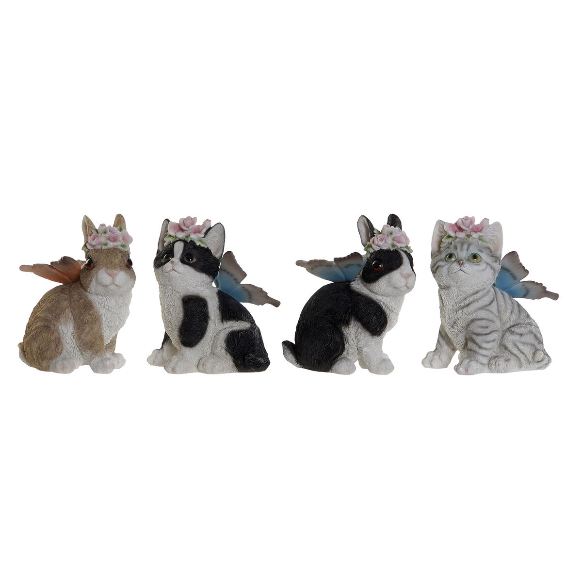 DKD Home Decor - Figura Decorativa DKD Home Decor 11 x 13 x 15 cm animais (4 Unidades)