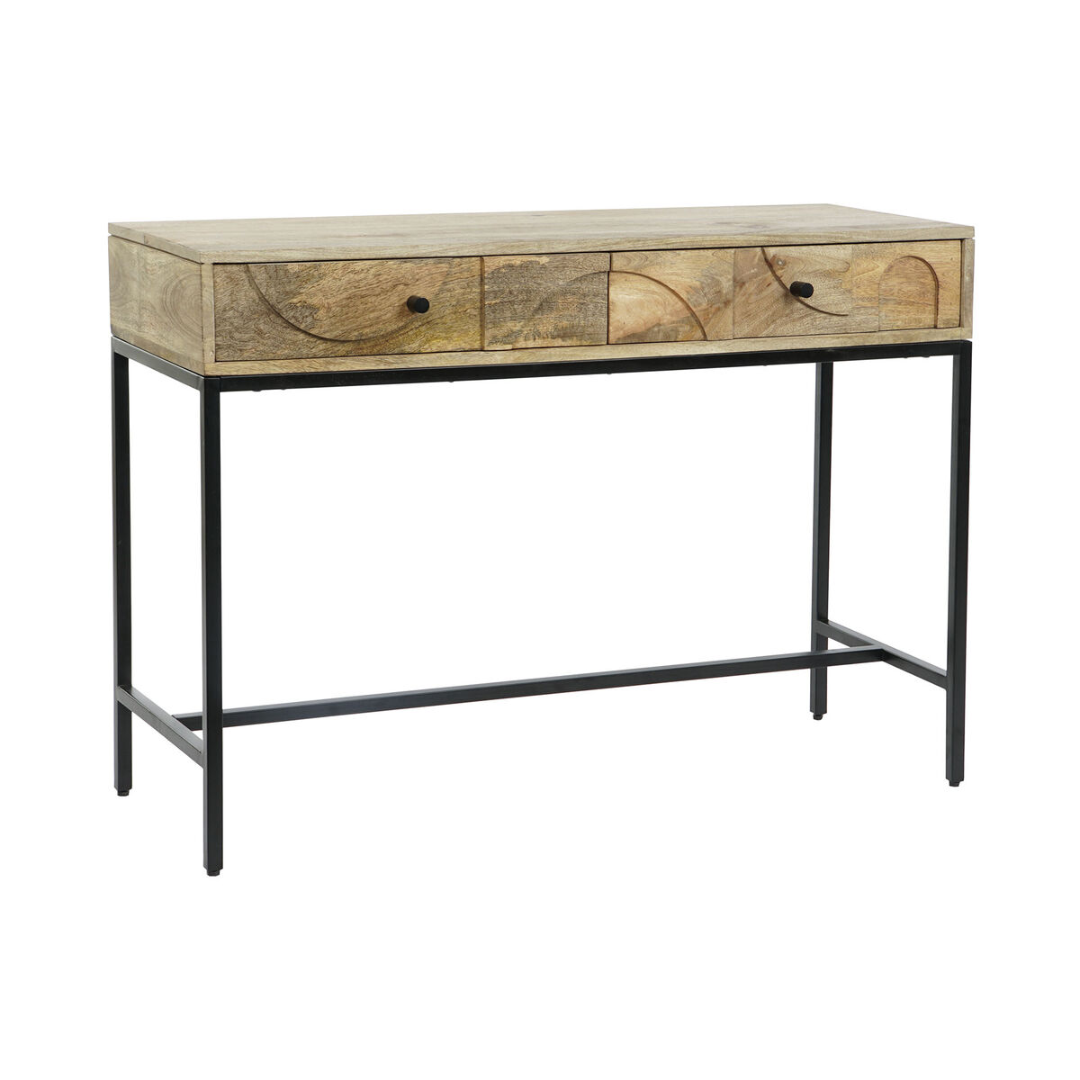 DKD Home Decor - Mesa de apoio DKD Home Decor 108 x 38 x 76 cm Metal Madeira de mangueira