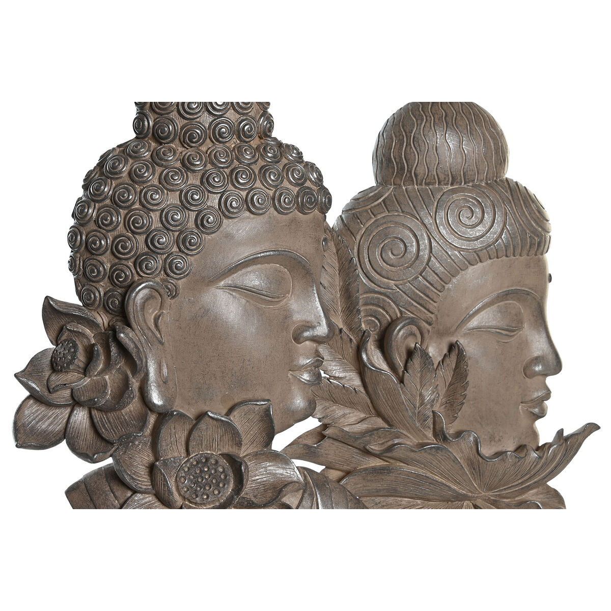 imagem de Figura Decorativa DKD Home Decor 23 x 8 x 42 cm Preto Castanho Buda Oriental (2 Unidades)4