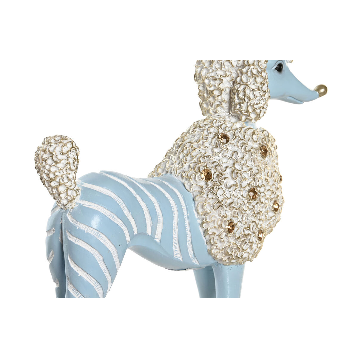 imagem de Figura Decorativa DKD Home Decor Scandi 25 x 8 x 27,5 cm Azul Cor de Rosa (2 Unidades)3