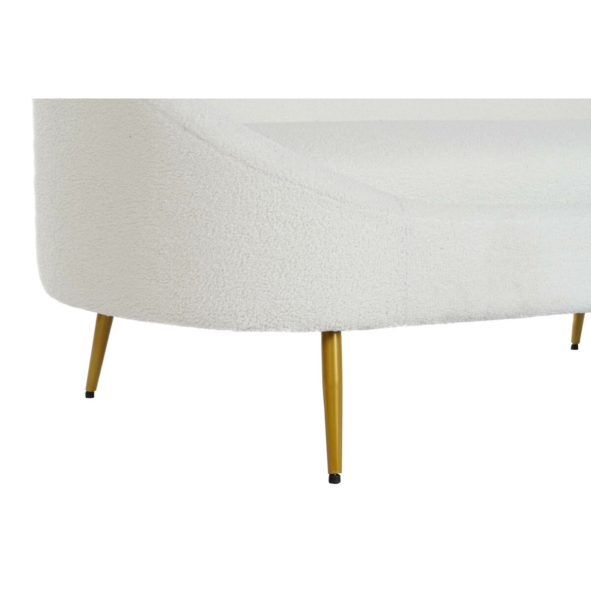 imagem de Sofá DKD Home Decor Branco Mostarda Metal Nuvens Scandi 155 x 75 x 92 cm5