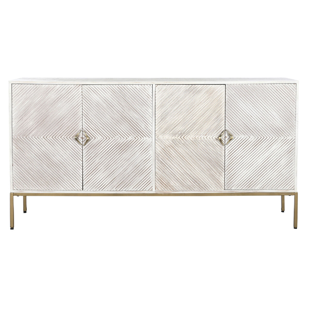 imagem de Aparador DKD Home Decor 170 x 40 x 90 cm Dourado Metal Branco Madeira de mangueira5