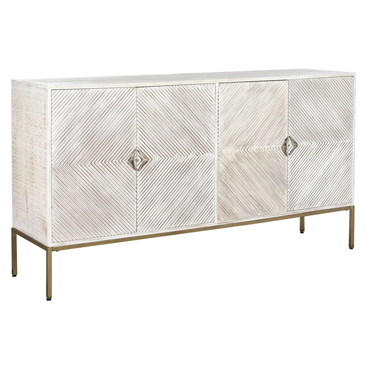 imagem de Aparador DKD Home Decor 170 x 40 x 90 cm Dourado Metal Branco Madeira de mangueira1