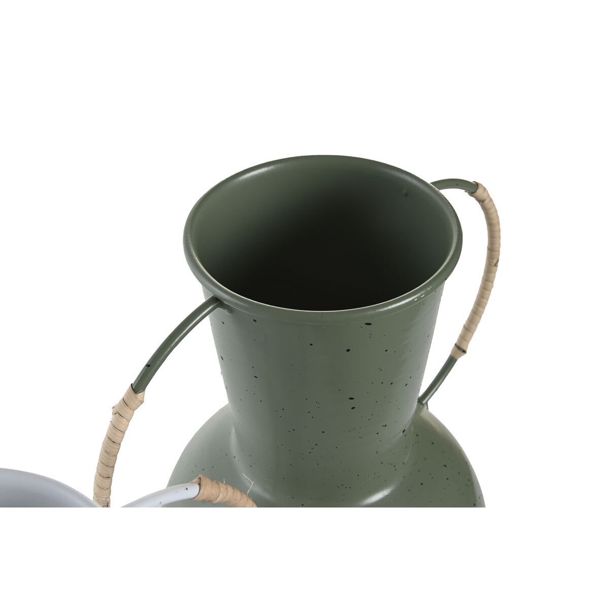 imagem de Vaso DKD Home Decor 20 x 13 x 24 cm Metal Terracota Branco Verde (2 Unidades)2